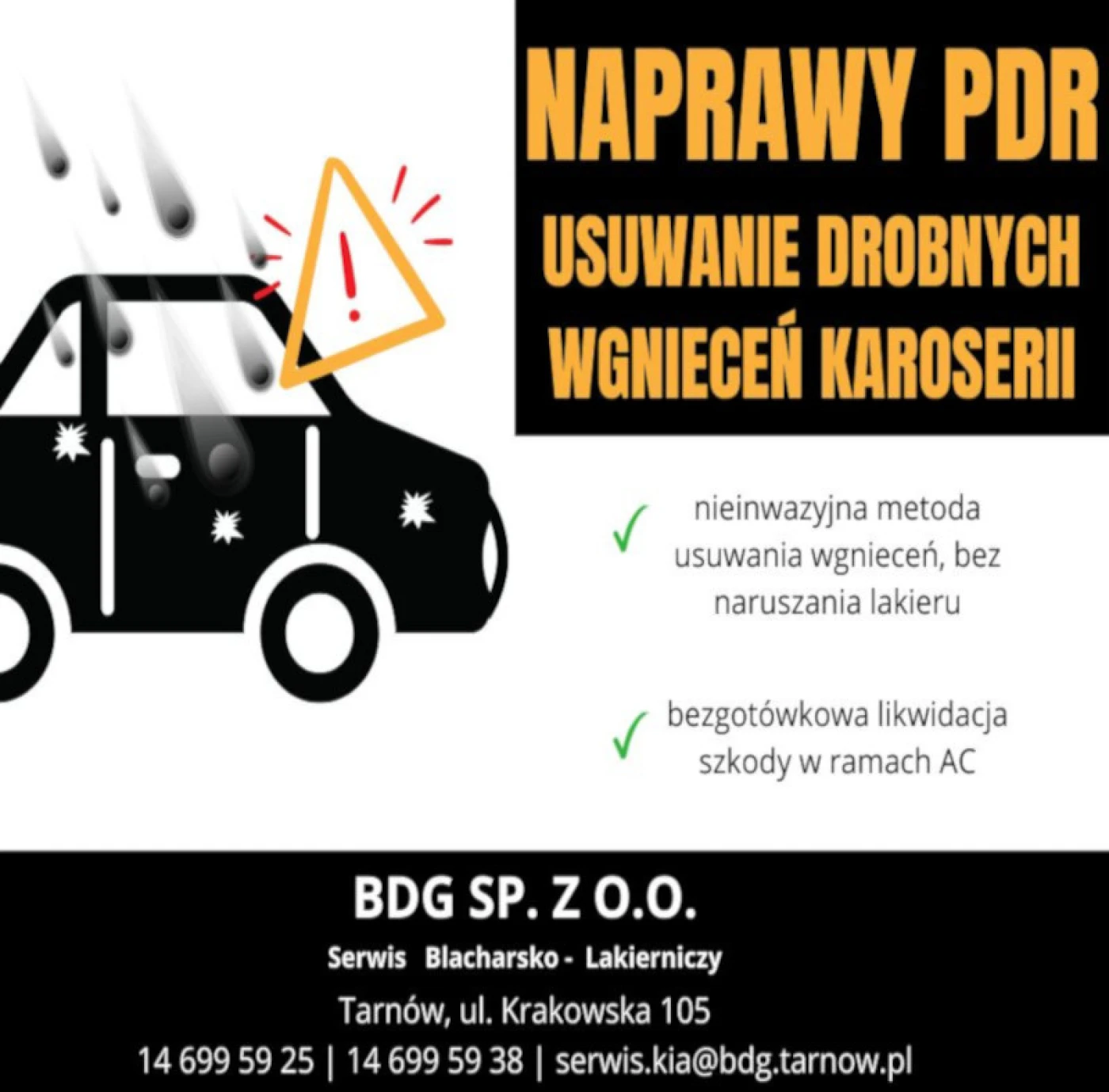 Naprawy metodą PDR